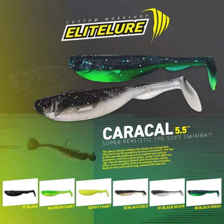 Mồi mềm câu cá, Mồi mềm câu cá lóc, chẽm siêu dai Elite lure Caracal HKN Fishing