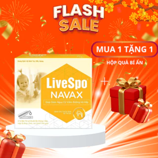 [Chính Hãng] LiveSpo NAVAX KIDS - Nhỏ mũi cho trẻ nhỏ giảm nghẹt mũi - Hộp 5 ống x 5ml