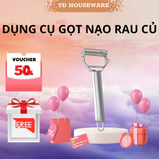 DỤNG CỤ NẠO GỌT CỦ QUẢ INOX CẦM TAY 3IN1 CÓ LƯỠI RĂNG CƯA BÀO SỢI