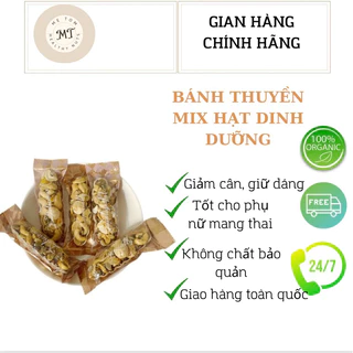 Bánh Thuyền Mix Hạt Dinh Dưỡng Mẹ Tom - Siêu Hạt Có Macca , không đường - Bánh ăn kiêng - Ăn chay Tốt cho sức khỏe