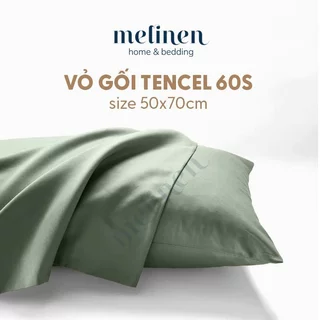 Vỏ Gối Lụa Tencel 60s Màu Trơn Melinen 50 x 70 cm