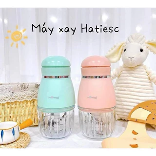 Máy Xay Đa Năng HATTIECS 0.3L 6 Lưỡi Dao Chế Biến Ăn Dặm Cho Bé