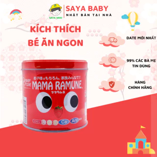 (DATE T6/25) Kẹo biếng ăn cho bé MAMA Ramune hương dâu nội địa Nhật Bản 200 viên