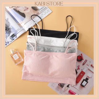 Áo Bra Tăm Cotton Kèm Đệm Mút-Áo Lót Ngực Nữ Cotton Mềm-Áo Ngực Học Sinh- Mã 809-KABI STORE