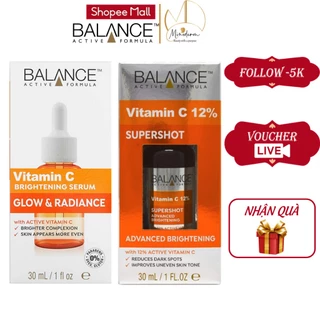 Tinh chất Balance Active Formula Vitamin C Brightening serum trắng da, mờ thâm 30ml