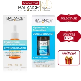 Tinh chất Balance Hyaluronic Deep Moisture, Double Booster Serum cấp nước dưỡng ẩm chuyên sâu 30ml