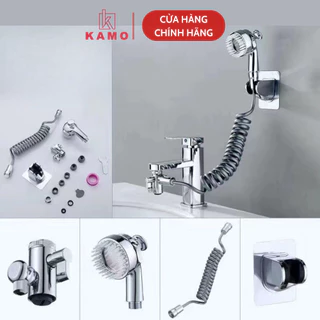 Bộ chuyển đổi vòi lavabo thành sen tắm gồm dây sen và vòi sen tăng áp tiện dụng