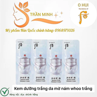 {10 Gói} Kem Whoo Trắng Dưỡng Trắng Da, Mờ Nám và Chống Lão Hoá