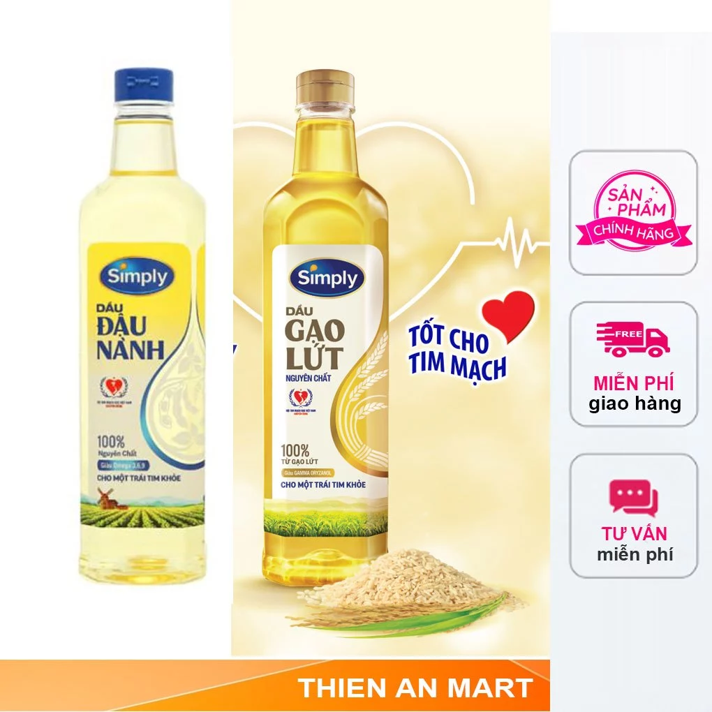 Sản phẩm tốt cho tim mạch Simply 1L