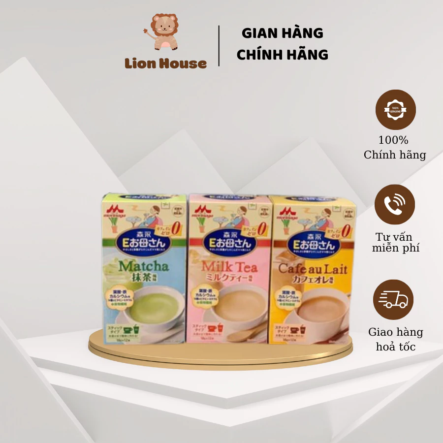 Sữa bầu Morinaga Nhật Bản vị Matcha, Trà sữa, Cafe  cho mẹ bầu