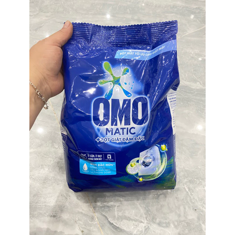 Bột giặt OMO Matic cho máy giặt cửa trước  2,9kg ( túi mầu xanh )