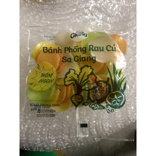 bánh phồng tôm rau củ Sa Giang -gói