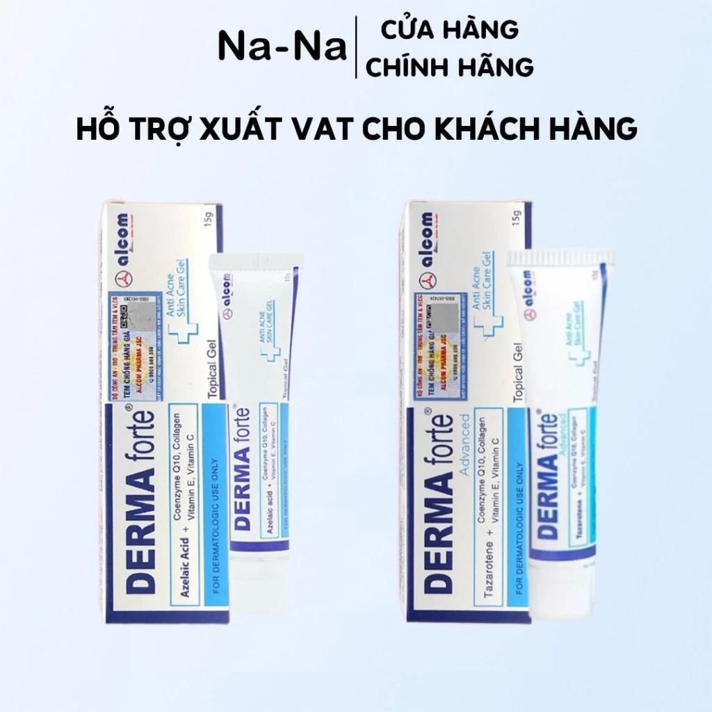 Gel bôi mụn Dermafort 15g giúp giảm mụn, mờ thâm và phục hồi da mụn