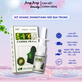 Xịt Xoang Mũi Jimingtang - Hỗ Trợ Dứt Điểm Xoang Cấp Tính Và Mãn Tính, 100% Nguồn Gốc Từ Thảo Dược - Jang Jang Beauty