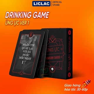 Bộ bài nhậu Ừng Ực 52 lá thử thách tiệc tùng chơi cùng bạn bè, Drinking Game bài uống rươu bia