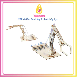 Đồ chơi stem – Mô hình cánh tay Robot thủy lực – Đồ chơi tư duy, trí tuệ, sáng tạo