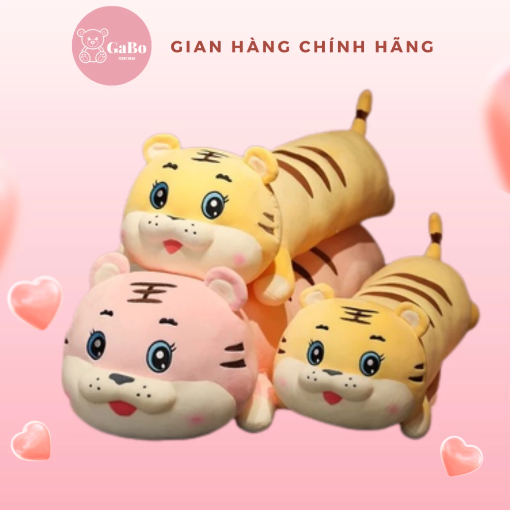 Gấu bông Hổ Nằm, Gối Ôm Con Cọp Nằm Cute cao cáp GABO TEDDY BEAR