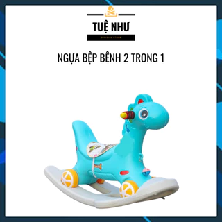 NGỰA BẬP BÊNH 2IN1 CHO CÁC BÉ KIÊM XE CHÒI CHÂN CHO BÉ VUI CHƠI TẠI NHÀ CỰC XINH