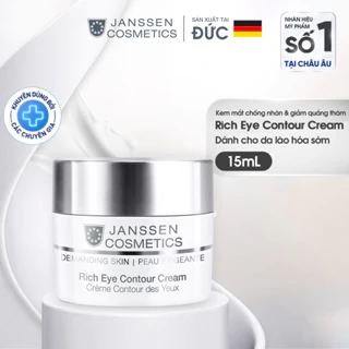 Kem mắt chống nhăn, giảm quầng thâm, chống lão hoá Janssen Cosmetics Rich Eye Contour Cream 15ml