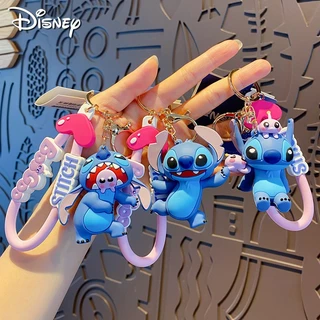 Móc khóa Stitch xanh tinh nghịch kèm dây BooGoo