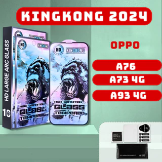 Kính cường lực  Oppo A76/ A93 / A73 4G kingkong xanh | Miếng dán bảo vệ màn hình opoo | julyca