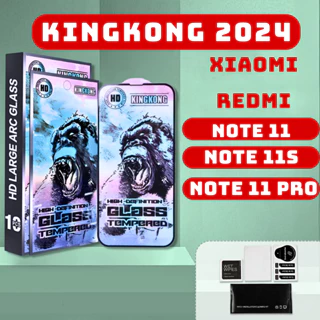 Kính cường lực  Redmi Note 11 / 11 Pro 5G China / 11s kingkong xanh | Miếng dán bảo vệ màn hình Xiaomi | julyca