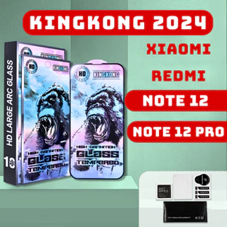 Kính cường lực  Redmi Note 12 Pro, 12S, Note 12 4G|5G kingkong xanh | Miếng dán bảo vệ màn hình Xiaomi | julyca