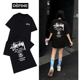 [X]Áo Thun Local Brand Unisex DEFINE "STUSSY LONDON", Áo Phông Unisex 100% Cotton 2 chiều Basic Tee