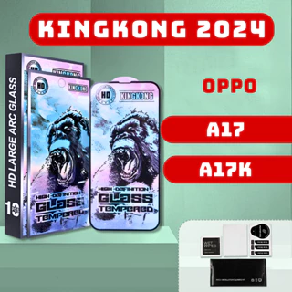 Kính cường lực  Oppo A17K, A17 kingkong xanh | Miếng dán bảo vệ màn hình opoo | julyca