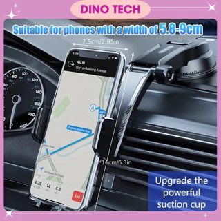 Giá đỡ điện thoại ô tô hình thác nước không che tầm nhìn lái xe - Kẹp giữ điện thoại gắn taplo xe hơi xoay 360 độ
