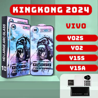 Kính cường lực  Vivo Y02S, Y02, Y15S, Y15A kingkong xanh | Miếng dán bảo vệ màn hình Vi vo | julyca