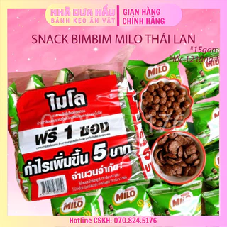 [Lốc 12+1][Gói15gam]Snack Bimbim viên MILO Thái Lan