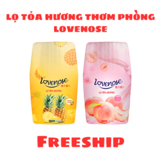 Lọ tỏa hương Lovenose thơm phòng thế hệ mới, sáp thơm khử mùi dung tích 250ml hương đào nho dứa thơm lâu 60 ngày