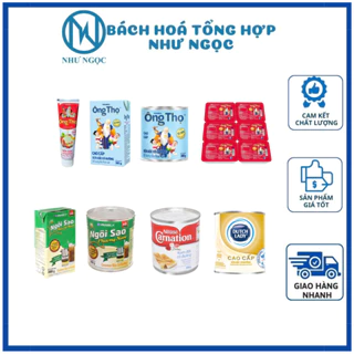 Sữa Đặc 380G - Dutch Lady/Ông Thọ/ Ngôi Sao Phương Nam Xanh Lá/Nestle Carnation Creamer - BH Tổng Hợp Như Ngọc