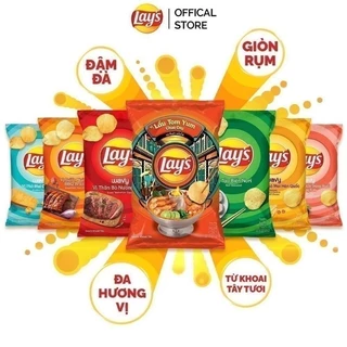 Combo 10 gói Bánh snack Lay's 28gr các vị. 1 lốc 1 vị