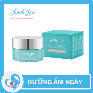 Kem dưỡng ẩm Sennio Perfect Whitening Day Cream dưỡng trắng da mặt ban ngày tái tạo và phục hồi da 30g SNO 829