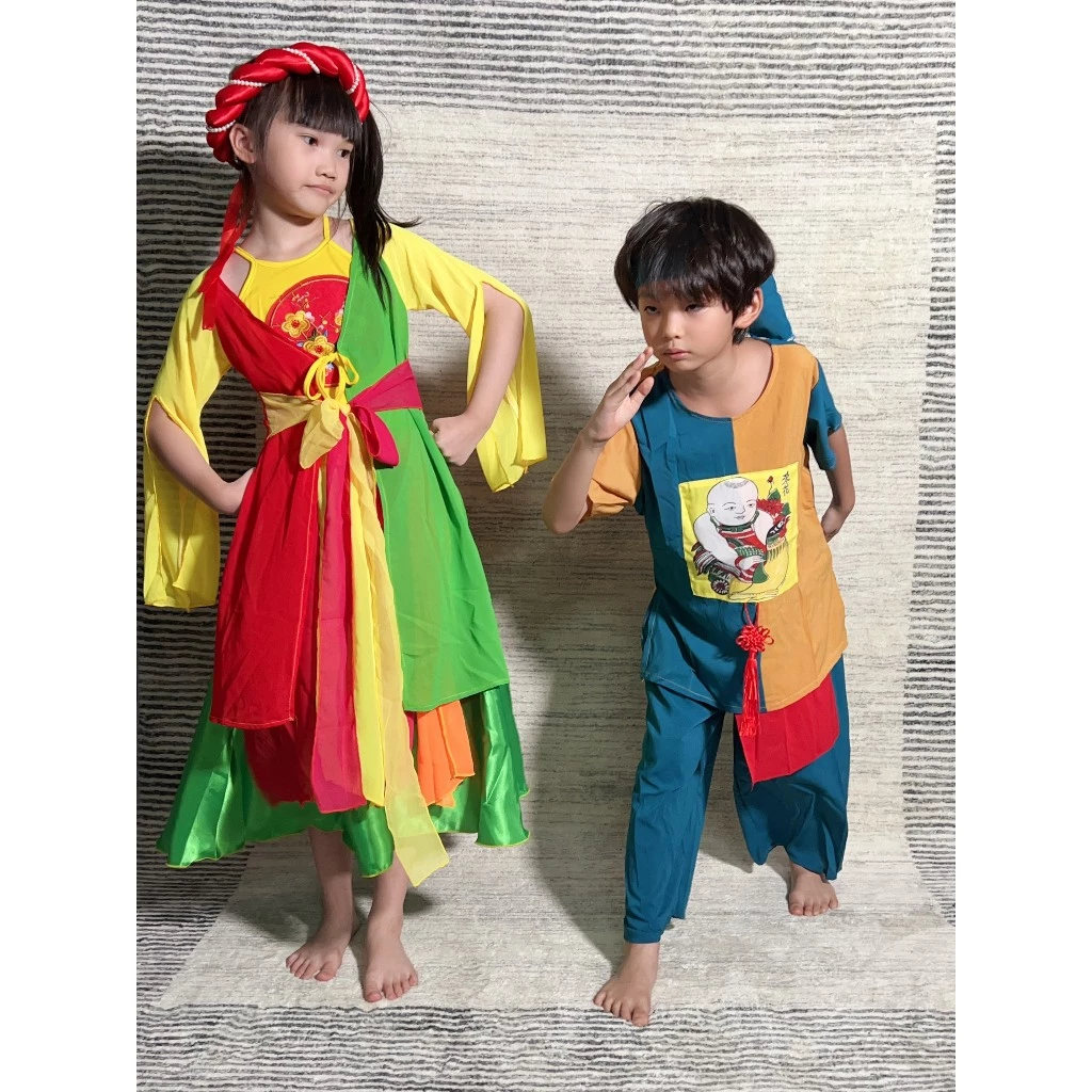 Bộ tứ thân và chú cuội chị hằng trẻ em biểu diễn văn nghệ, Trang phục biểu diễn chú cuội may sẵn kèm mấn đội đầu