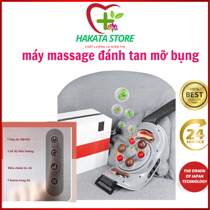 Máy massage bụng đa năng HKA01 tích hợp xung điện đá nóng giúp giảm mỡ bụng,máy đánh tan mỡ bụng