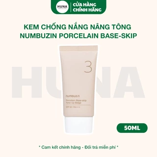 Kem chống nắng nâng tông numbuzin Porcelain Base-skip màu be số 3