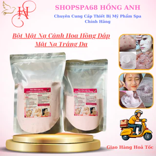 Bột Mặt Nạ Dẻo Cánh Hoa Hồng - Gói 500g - 1000g Mặt Nạ Noa Hồng Cánh Colagen.