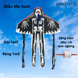 Diều ma nam, nữ ( Kèm đèn LED) - diều size lớn  - Tặng kèm 100m dây và que ngang