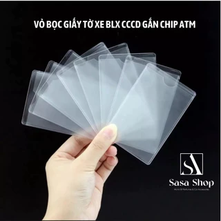 Vỏ Bọc Giấy Tờ Xe BLX CCCD Gắn Chip ATM Và toàn bộ một số loại sách vở tư nhân < 1 cái >