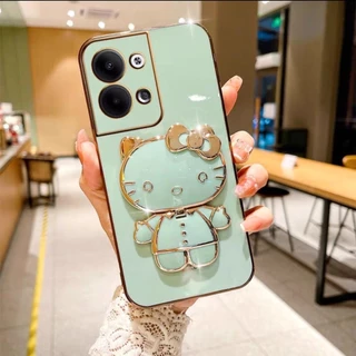 Ốp Lưng Xiaomi Redmi Note 13 4G Note 13Pro  mềm dẻo chống sốc hình kitty có gương soi làm giá đỡ