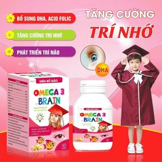 Kẹo bổ não trẻ em omega 3 bổ sung DHA giúp tập trung học tập, phát triển trí não