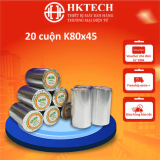 [20 Cuộn] giấy in hoá đơn K80 đường kính 45 Akira