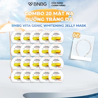 Combo 20 Mặt Nạ Dưỡng Trắng Da BNBG Vita Genic Whitening Jelly Mask 30mlx20