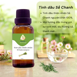 Tinh Dầu Sả Chanh Nguyên Chất Chan Oils, Tinh Dầu Thiên Nhiên Giúp Thơm Phòng,Khử Mùi, Đuổi Muỗi