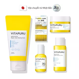 Sản phẩm chăm sóc da KOSE cosmeport VITAPURU với sữa rửa mặt/ serum/ toner/ kem gel vitamin C