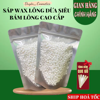 200gr Sáp Wax Dừa Siêu Bám Lông Cao Cấp Tặng Kèm Que Gổ