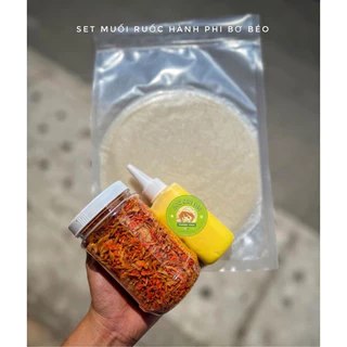 Bánh tráng dẻo muối hành phi kèm bơ béo 500GR